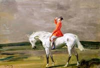 A Huntsman on a Grey in a Landscape