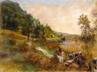 Washerwomen on the Marne, Morning