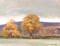 A Landscape with Trees on the Edge of a Field