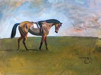 A Racehorse in a Landscape