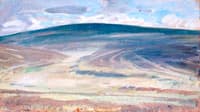 A View in Exmoor, Distant Hill in Shadow