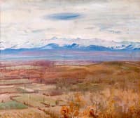 A View of the Pyrenees from Pau