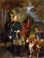 Portrait of Comte Oscar de Ranchicourt Leaving for the Hunt
