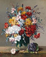 A Bouquet of Flowers and a Posy of Violets