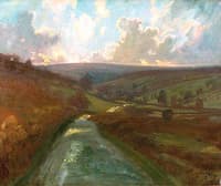 An Extensive Landscape with a Road