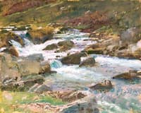 Bagsworthy Water, Exmoor, at Cloud
