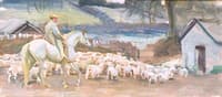 Bringing Home the Sheep, Withypool, Exmoor