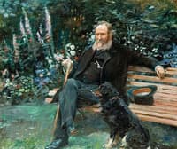 Daniel Tomkins and His Dog