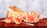 Still Life with Peaches