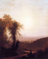 Dusk on the Hill Side