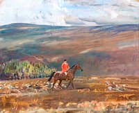 Huntsman Crossing the Dunkery Beacon, Exmoor