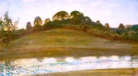 River Scene at Brightworthy, Withypool, Exmoor, Evening Light