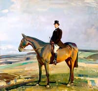 Sir Raymond Greene, DSO, MP, on Horseback