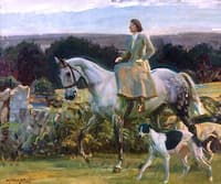 Study for 'Lady Munnings Riding on Exmoor'