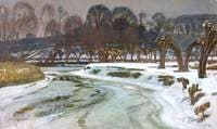 The Frozen River, Flatford, Suffolk