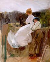 Two Girls and a Dog