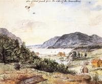 View of West Point from the Side of the Mountain