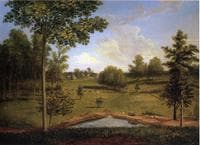 Landscape Looking Towards Sellers Hall from Mill Bank
