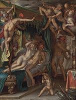 Mars and Venus Surprised by Vulcan