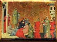 Triptych: Martyrdom of St Sebastian and Scenes from his Life (panel detail)
