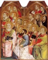Coronation of the Virgin (detail from central panel)