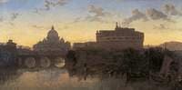 Rome, St Peter's and Castel St Angelo