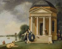 The Shakespeare Temple at Hampton House, with Mr. and Mrs. David Garrick