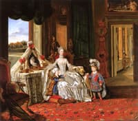 Queen Charlotte with Her Two Eldest Sons