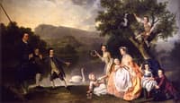 Duke and Duchess of Atholl with their Children at Dunkeld