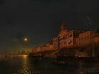 Moonlit Night on an Italian Lagoon