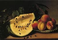 Still Life with Watermelon and Peaches