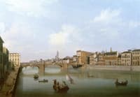 View of the Arno with the Ponte Santa Trinità