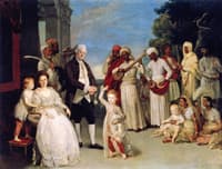 Group Portrait of Sir Elijah and Lady Impey