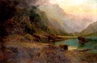 Highland Loch with Stag