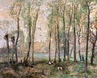 Landscape with Peasant Woman and Goats
