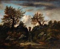 The Jean de Paris Path in a Stormy Evening
