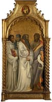 Saints Bernard, Scholastica, Benedict and John the Baptist