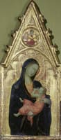 The Virgin and Child with the Angel of the Annunciation in the Gable