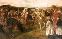 The Field of the Cloth of Gold with Henry VIII and Francis I, 1520