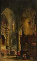 Tomb in St Jacques, Bourges, France