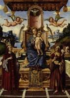 The Virgin and Child Enthroned with Saints Cosmas and Damian, Saint Eustace and Saint George