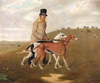 A Huntsman and Two Greyhounds, Called ‘Dorset’ and ‘Dewdrop’