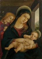 Virgin and Child with Two Angels