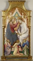 The Coronation of the Virgin with Five Music-Making Angels