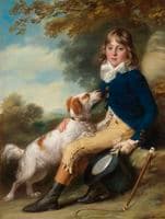 Thomas Sheppard with His Spaniel