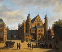 Den Haag: View of the Binnenhof with the Ridderzaal