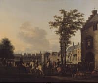 A Hunting Party near the Hofvijver in The Hague