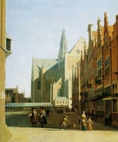 View of the Grote Kerk in Haarlem