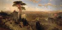Rome: Sunset from the Convent of Sant' Onofrio on the Janiculum