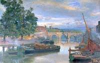 The Old Bridge at Maidstone, Kent, Looking North